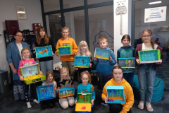 Warsztaty plastyczne "Akwarium" oraz Muzykowanie z gitarą 31.01.2024 r.